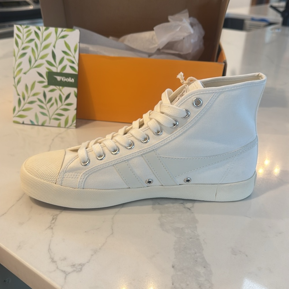 Gola Coaster High Sneakers in Off White - Picture 5 of 6